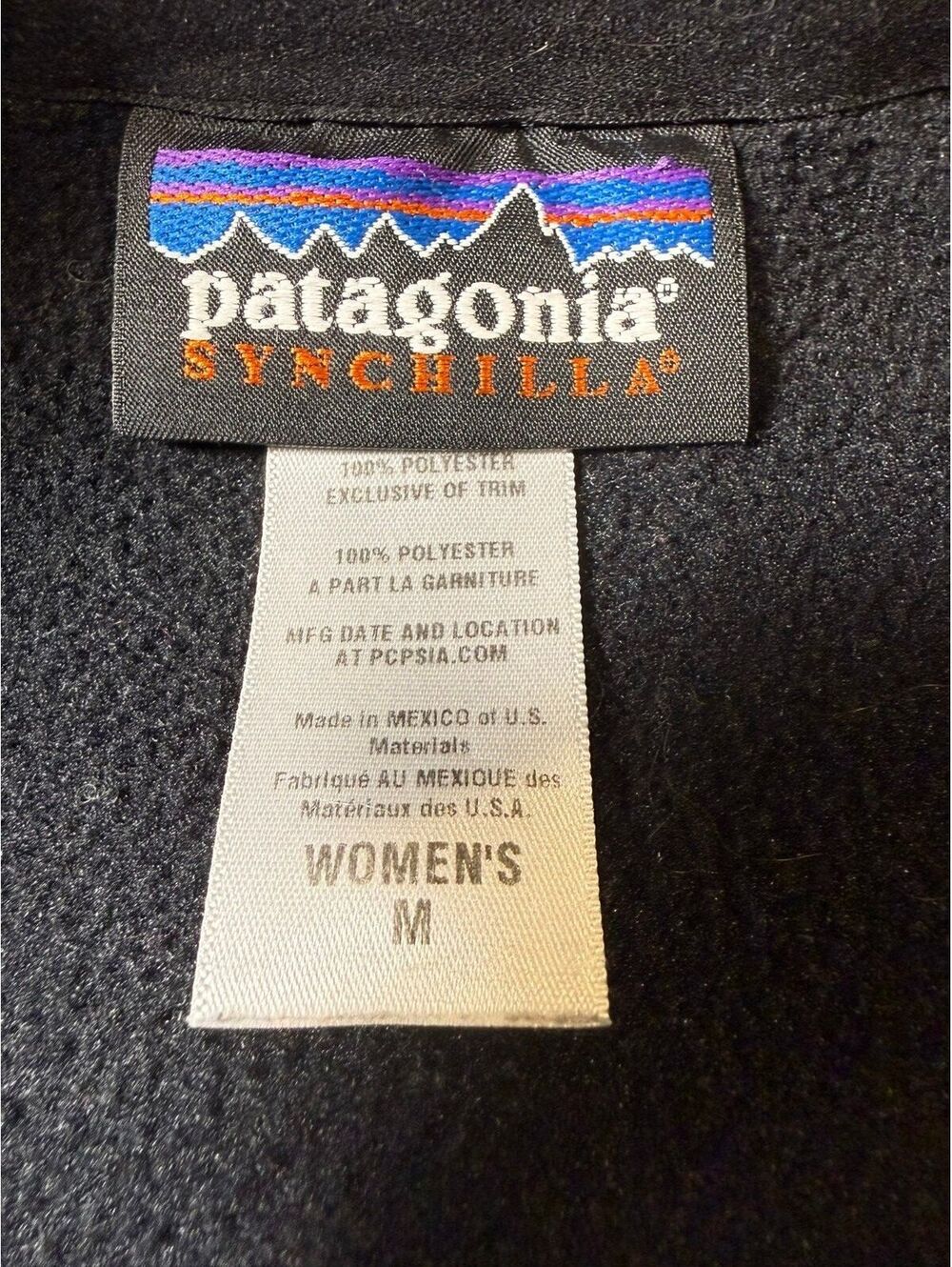 Patagonia Fleece Vest Black PSIA Patch Womens Medium - Picture 3 of 11